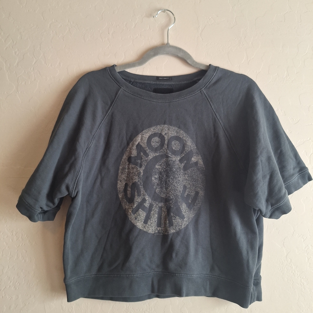 MOTHER Charcoal Graphic Sweatshirt